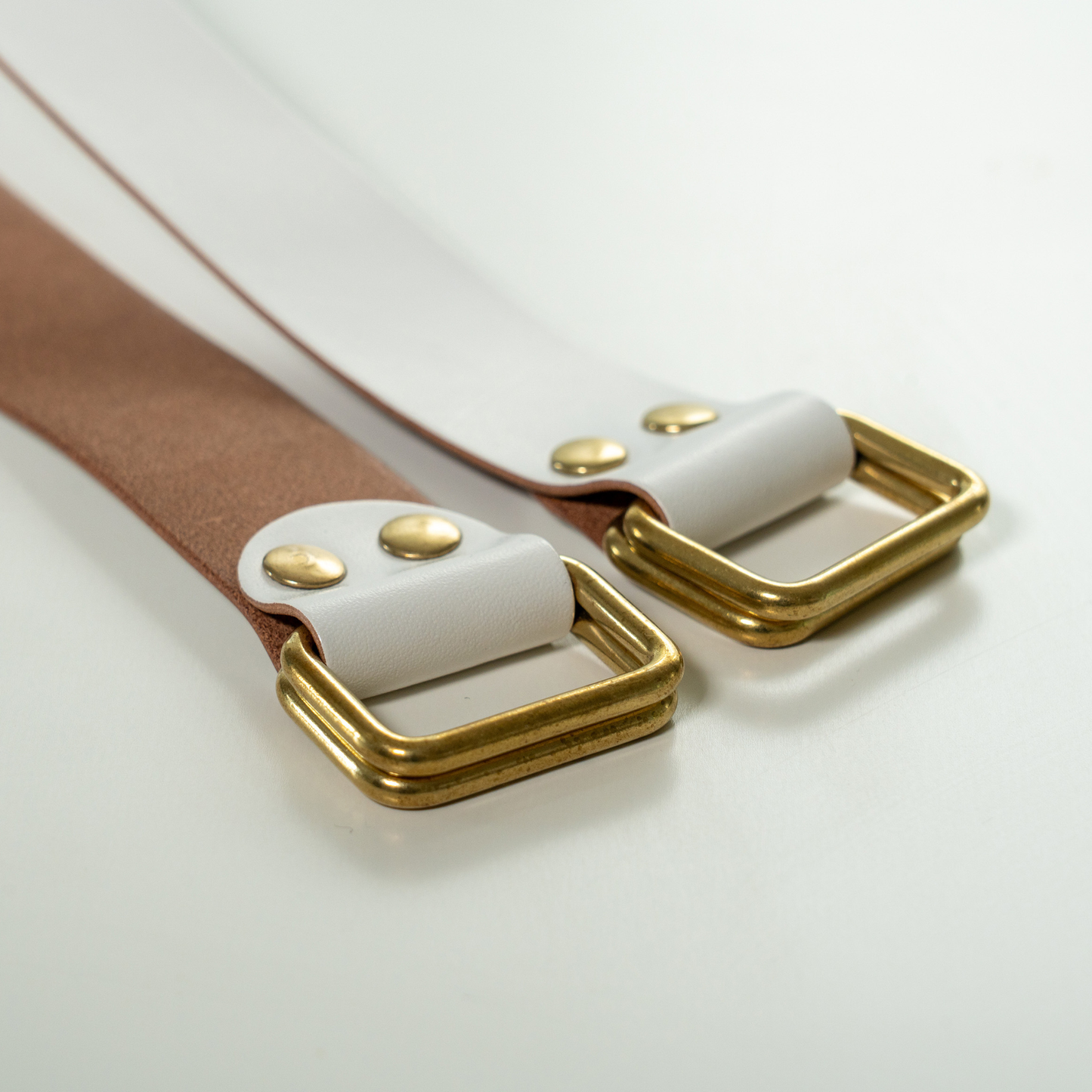 Hand Crafted Leather Strap - Tochigi Leather White