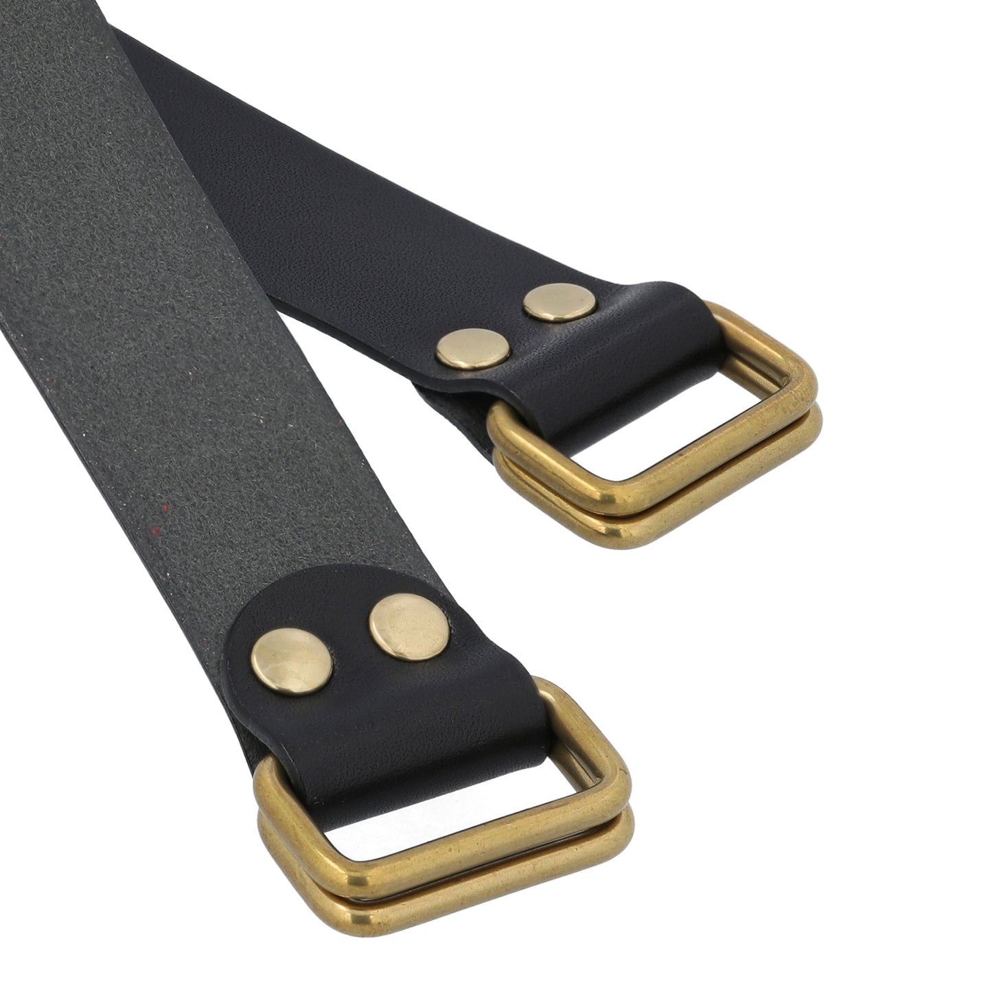 Bracelet en cuir fabriqué à la main - Cuir Tochigi Noir