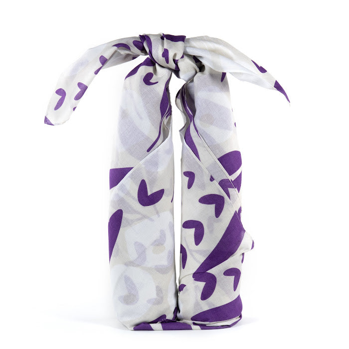 Furoshiki Violet & Ivoire