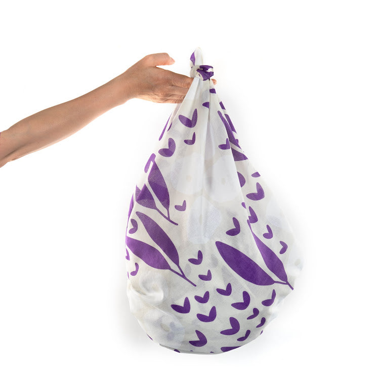Furoshiki Violet & Ivoire