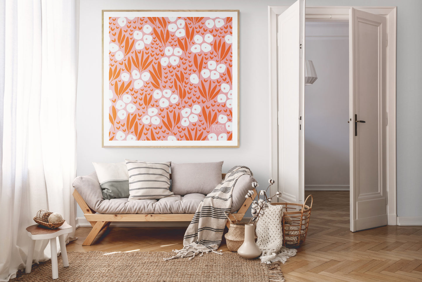 Furoshiki Rose & Orange