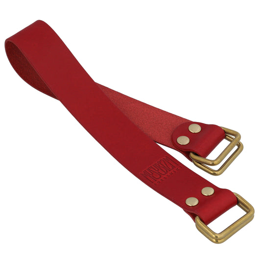 New Colour!  Hand Crafted Leather Strap - Tochigi Leather Red
