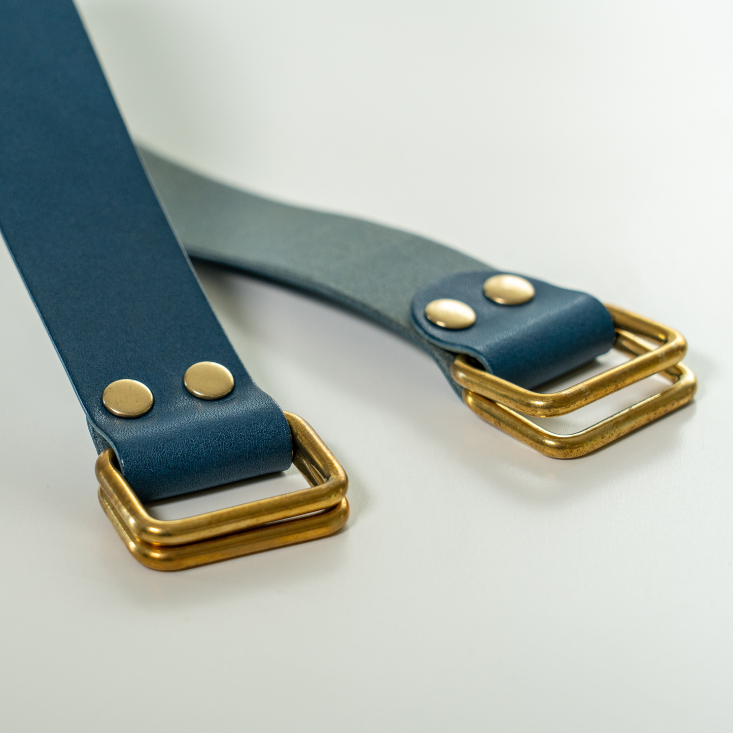 Hand Crafted Leather Strap - Tochigi Leather Navy