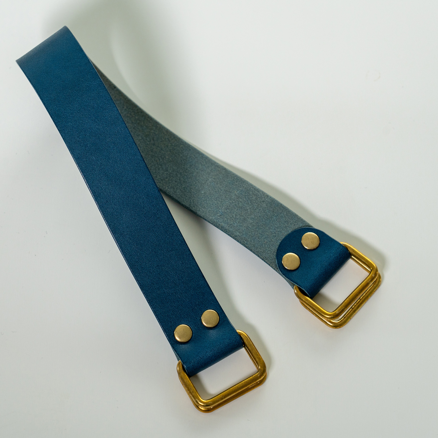 Hand Crafted Leather Strap - Tochigi Leather Navy