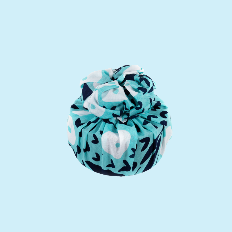 Furoshiki Mint & Navy