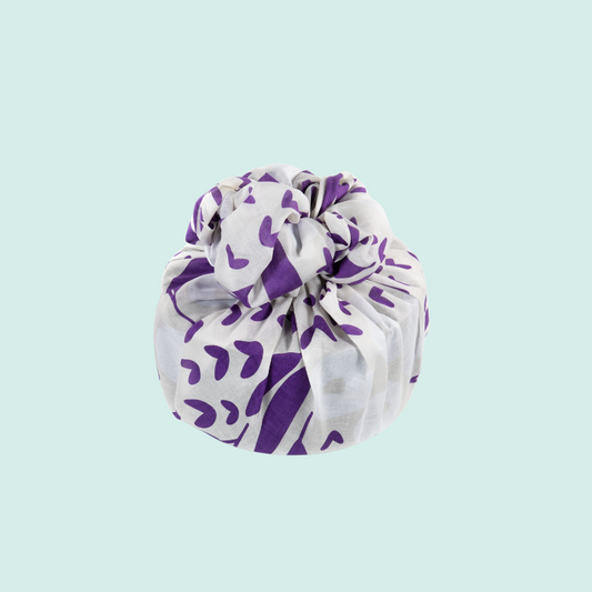 Furoshiki Purple & Ivory