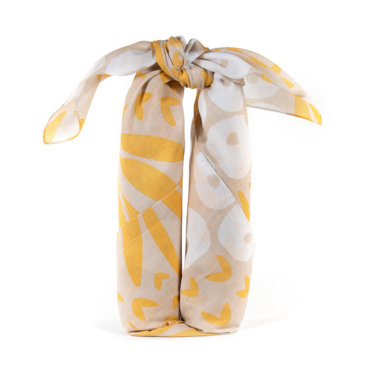 Furoshiki Creme & Yellow