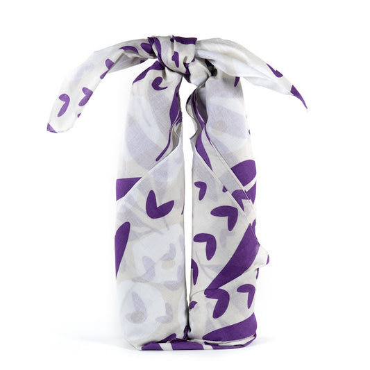 Furoshiki Purple & Ivory